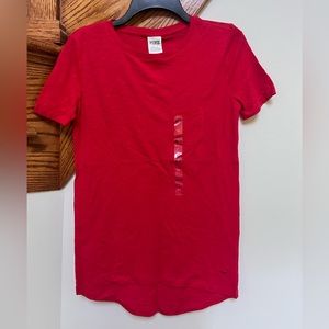 Vs pink red loungewear/sleep t shirt size xs nwt